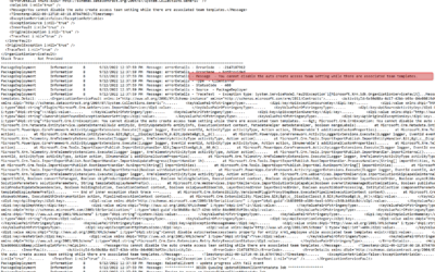 Access Team Template issues causing errors during update of Microsoft Dynamics 365 HR Management